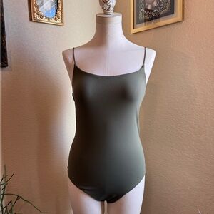 Nuuds Cami Bodysuit Olive